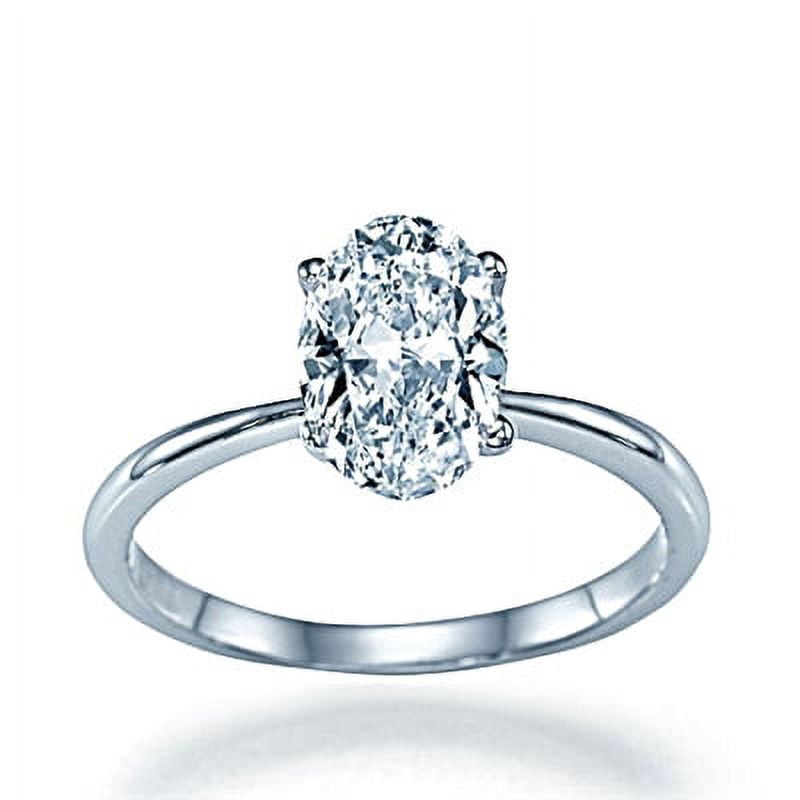 Gorgeous 1.21 Ct Oval Cut Diamonds Engagement Ring Elongated Shape Perfect for Her