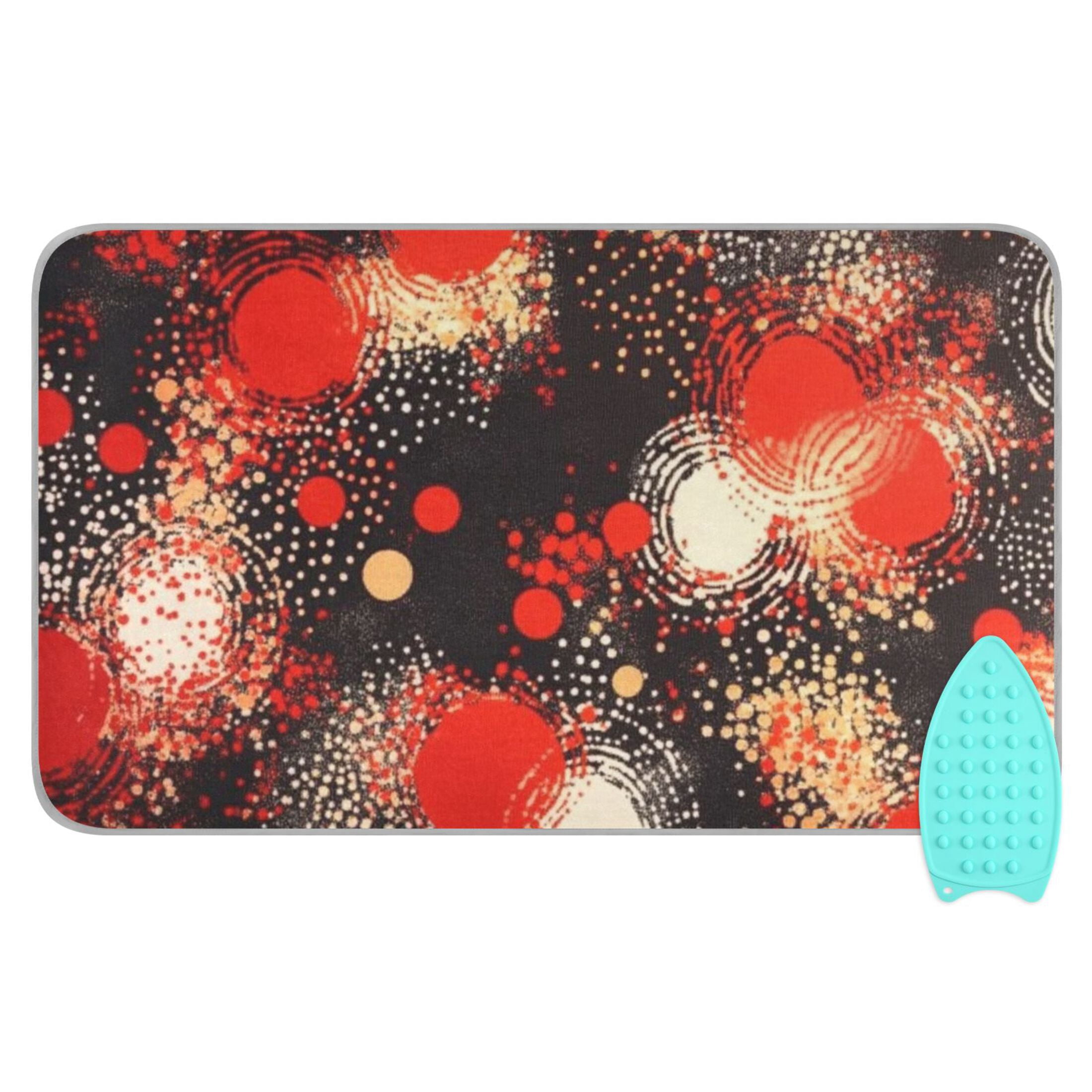 Gorgeous Abstract Pattern Ironing Mat Blanket for Table Top Travel Portable Ironing Board Pad 47.2x27.6 Inch