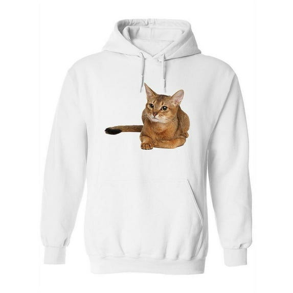 Gorgeous Abyssinian Cat Face Hoodie Women -Image by Shutterstock, Female Large