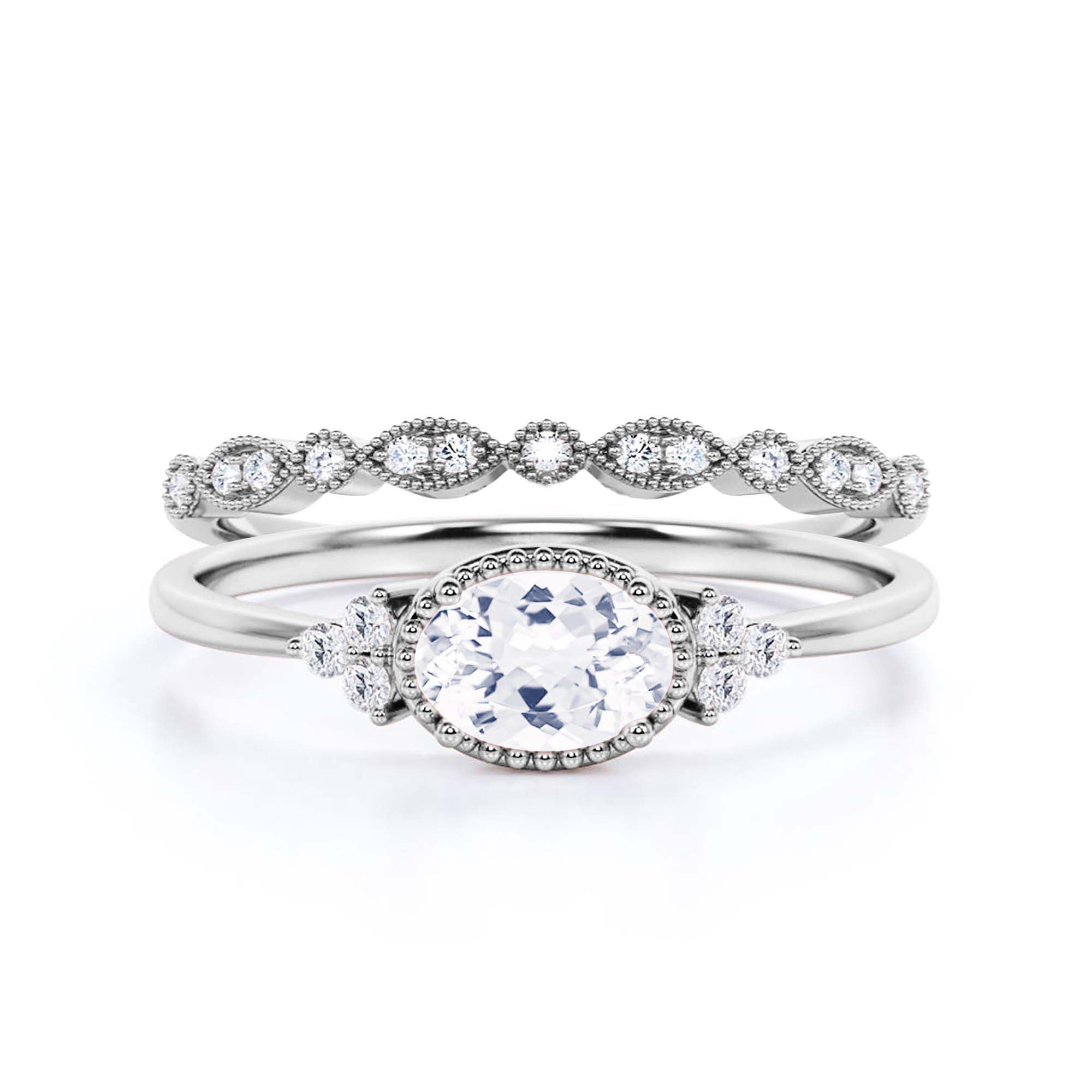 Gorgeous Art nouvea 1.90 Carat Oval Cut Diamond Moissanite Affordable ...