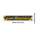 thumbnail image 1 of Gorgeous Black Background Happy 30th Birthday Banner with Golden Balloons Fireworks Party Supplies Photography Props Birthday Decoration Backdrop Party Decor, 1 of 7