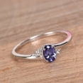 thumbnail image 1 of Gorgeous Blue Tanzanite Ring/Dainty Diamond Halo Ring/Oval Tanzanite/14k Tanzanite Jewelry/December Birthstone/Wedding Anniversary/Gifting, 1 of 6