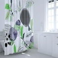thumbnail image 1 of Gorgeous Boho Shower Curtain, Abstract Mid Century Shower Curtain Set Green Leaves Bath Curain Modern Minimalist Bathroom Decor Watercolor Grey Shower Curtains with Hooks, 72" x 72, 1 of 6