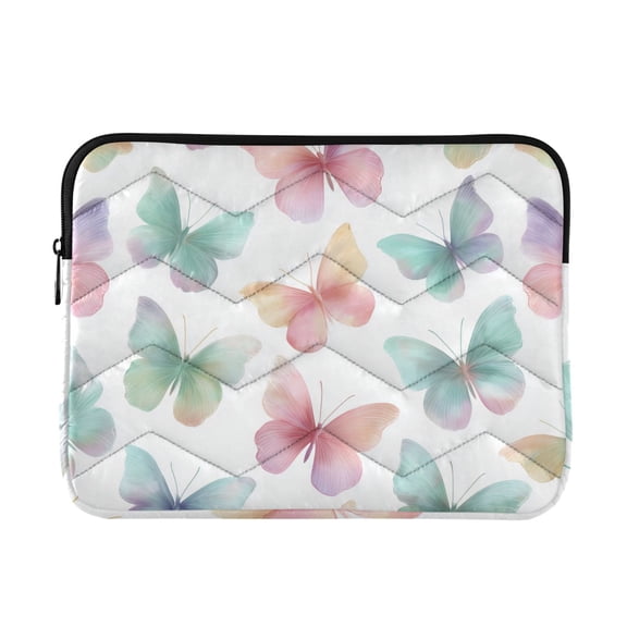 Gorgeous Butterflies Quilted Laptop Protective Cases Computer Sleeves Tablet Bags Briefcases M