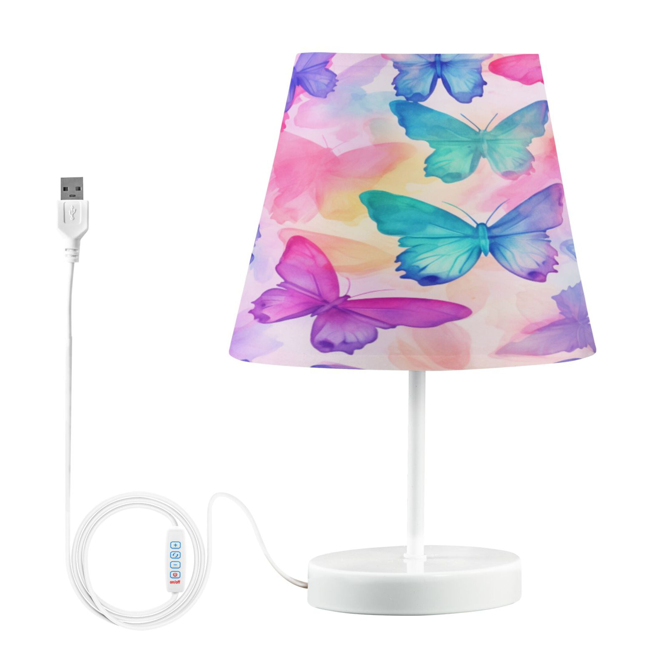 Gorgeous Butterfly Desk Lamp LED Table Nightstand Lamps with 3 Color Temperatures for Home Bedroom Living Room Decor 8x12