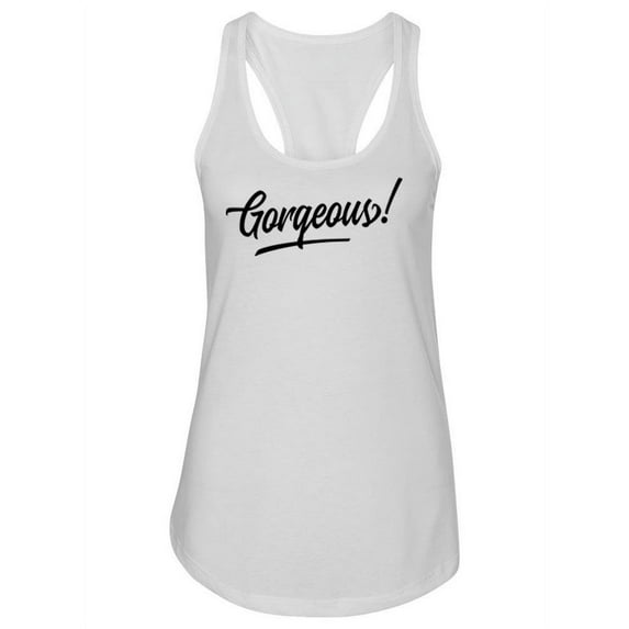 Gorgeous Cursive Tank Women -Image by Shutterstock, Female Large