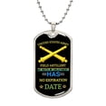 thumbnail image 1 of Gorgeous Dog Tag For Field Artillery - Graphic Military Dog Tag Necklace (Optional Personalized Engraving), 1 of 5
