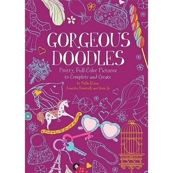 Pre-Owned Gorgeous Doodles: Pretty, Full-Color Pictures to Create and Complete Paperback