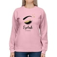 thumbnail image 1 of Gorgeous Eyelash Extensions Sweatshirt Women -Image by Shutterstock, Female 4X-Large, 1 of 4