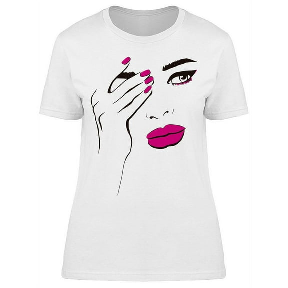Gorgeous Face Portrait T-Shirt Women -Image by Shutterstock, Female Medium