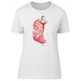 thumbnail image 1 of Gorgeous Flamenco Lady Dancer T-Shirt Women -Image by Shutterstock, Female Medium, 1 of 2