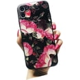 thumbnail image 1 of Gorgeous Floral Embossed Design Soft TPU Phone case for iPhone 14 13 12 11 8 7 6 S X XS XR Plus Pro Max Mini Protective Cover Charming Thin Light Drop Proof Bumper(Pink,for X/XS), 1 of 8
