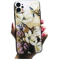 thumbnail image 1 of Gorgeous Floral Embossed Design Soft TPU Phone case for iPhone 14 13 12 11 8 7 6 S X XS XR Plus Pro Max Mini Protective Cover Charming Thin Light Drop Proof Bumper(Yellow,14 Plus), 1 of 7