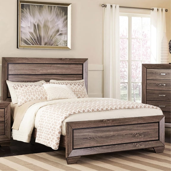 Gorgeous Grey Patina | Queen Panel Bed in Bedroom, Offering Versatility for Different Decor Themes