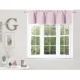 thumbnail image 1 of Gorgeous Home Linen Versatile Half Window Top Valance Tier Straight Curtain Light Blocking 54" wide X 18" long 1pc Pale Pink, 1 of 5