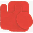 thumbnail image 1 of Gorgeous Home Linen Red BS#6 Bathroom Mat Rug Chenille Non-Skid Rubber Backing 3pc, 1 of 5