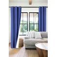 thumbnail image 1 of Gorgeous Home Linen 2‑Panel Blackout Thermal Window Curtains, Bronze Grommet Top, Royal Blue, 108 in Extra Long Adam Home Décor, 1 of 5