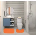 thumbnail image 1 of Gorgeous Home Linen 2-Piece Chenille Bathroom Rug Set, Non-Slip Contour & Shower Mats, 1 of 1