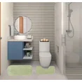 thumbnail image 1 of Gorgeous Home Linen 2-Piece Chenille Bathroom Rug Set, Non-Slip Contour & Shower Mats, 1 of 1
