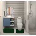 thumbnail image 1 of Gorgeous Home Linen 2-Piece Chenille Bathroom Rug Set, Non-Slip Contour & Shower Mats, 1 of 1