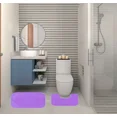 thumbnail image 1 of Gorgeous Home Linen 2-Piece Chenille Bathroom Rug Set, Non-Slip Contour & Shower Mats, 1 of 1