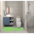 thumbnail image 1 of Gorgeous Home Linen 2-Piece Chenille Bathroom Rug Set, Non-Slip Contour & Shower Mats, 1 of 1