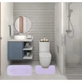 thumbnail image 1 of Gorgeous Home Linen 2-Piece Chenille Bathroom Rug Set, Non-Slip Contour & Shower Mats, 1 of 4