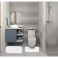 thumbnail image 1 of Gorgeous Home Linen 2-Piece Chenille Bathroom Rug Set, Non-Slip Contour & Shower Mats, 1 of 1