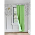 thumbnail image 1 of Gorgeous Home Linen Lime Green 1 Panel Solid Lined Backing Window Curtain Drape Rod Pocket Matte 35"Wide x 84"Long, 1 of 6