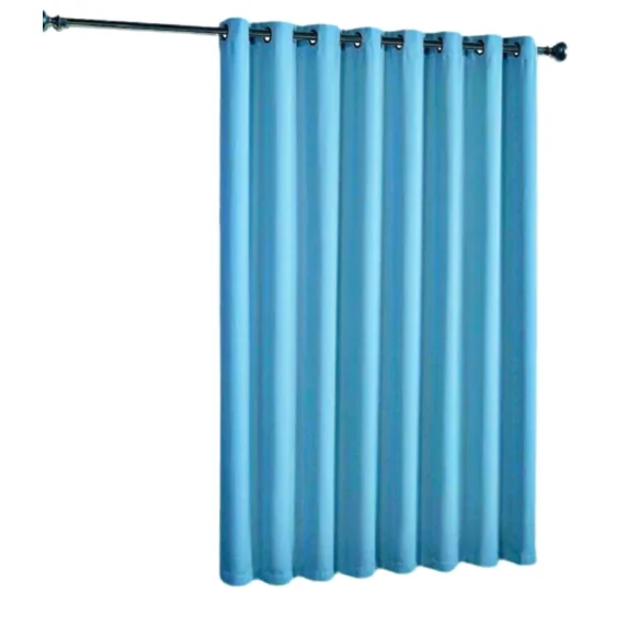Gorgeous Home Linen Versatile K100 Turquoise Blue Thermal Blackout Patio Door Window Grommet Curtain Extra Wide Room Divider 100" Wide X 84" Length 1Pc