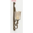 Indian Metal Glass Wall Candle Sconce