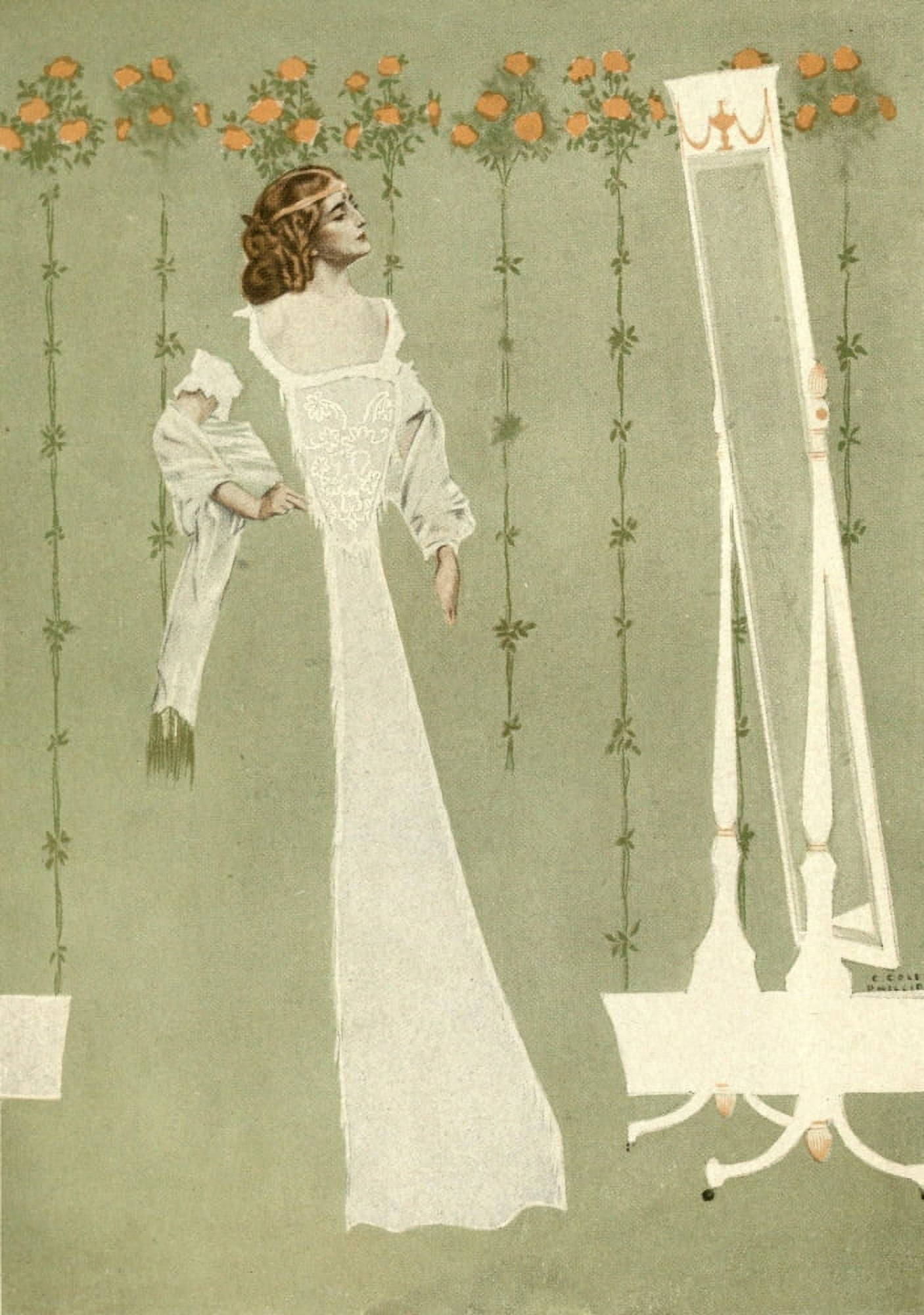Gorgeous Isle 1908 What a joy to see you in colour Canvas Art - Clarence Coles Phillips (24 x 36)