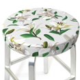thumbnail image 1 of Gorgeous Lilies Flowers Round Bar Stool Seat Covers, Elastic Round Chair Cover Stool Seat Slipcover Bar Stool Cushions Round Pad for 12-14 inch, 1 of 5