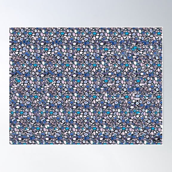 Gorgeous Mermaid Stereogram Poster Wall Art, UNFRAMED PAPER POSTER, Home Decor, Vintage Gift, Living Room Dercor