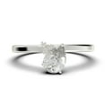thumbnail image 1 of Gorgeous Minimalist 1.15 Carat Pear Cut Classic Diamond Moissanite Engagement Ring, Wedding Ring in 925 Sterling Silver With 18k White Gold Plating, Gift For Her, Promise Ring, Anniversary Gift, 1 of 3