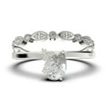 thumbnail image 1 of Gorgeous Minimalist 1.65 Carat Pear Cut Classic Diamond Moissanite Engagement Ring, Wedding Ring, One Matching Band in 10k Solid White Gold, Gift For Her, Promise Ring, Anniversary Gift, 1 of 4