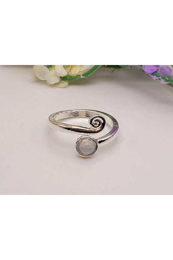 Gorgeous Opal Opalite Resizable ring Perfect Gift For her Cute Adjustable