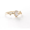 thumbnail image 1 of Gorgeous Oval Engagement Ring Moissanite Diamond Promise Ring Plated Rose/Yellow/White Ring Anniversary Ring Christmas Gifts for Her, 1 of 4