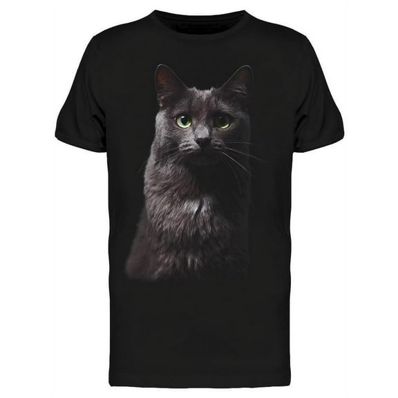 Gorgeous Purebred Gray Cat T-Shirt Men -Image by Shutterstock, Male Small