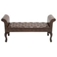 thumbnail image 1 of The Gorgeous Wood Leather Bench, 1 of 1