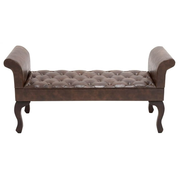 The Gorgeous Wood Leather Bench