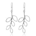 thumbnail image 1 of Gorgeous Swinging Leafy Olive Branch Sterling Silver Dangle Earrings, 1 of 5
