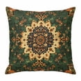 thumbnail image 1 of Gorgeous Throw Pillow Cover Gorgeous Decoration Bohemian Pattern Cotton Linen Cushion Cover Throw Pillow Case with Invisible Zipper for Couch Sofa Bed Chair Car 20x20 Inch, 1 of 14