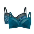 thumbnail image 1 of Gorgeous Womens Butterfly Non-Padded Bra (Pack of 2), 1 of 4