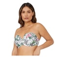 thumbnail image 1 of Gorgeous Womens Jungle Strapless Bikini Top, 1 of 4