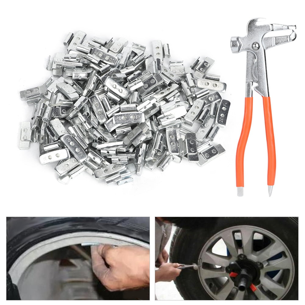 100Pcs 20g/0.71oz Wheel Balancing Weight, ClipOn Aluminium