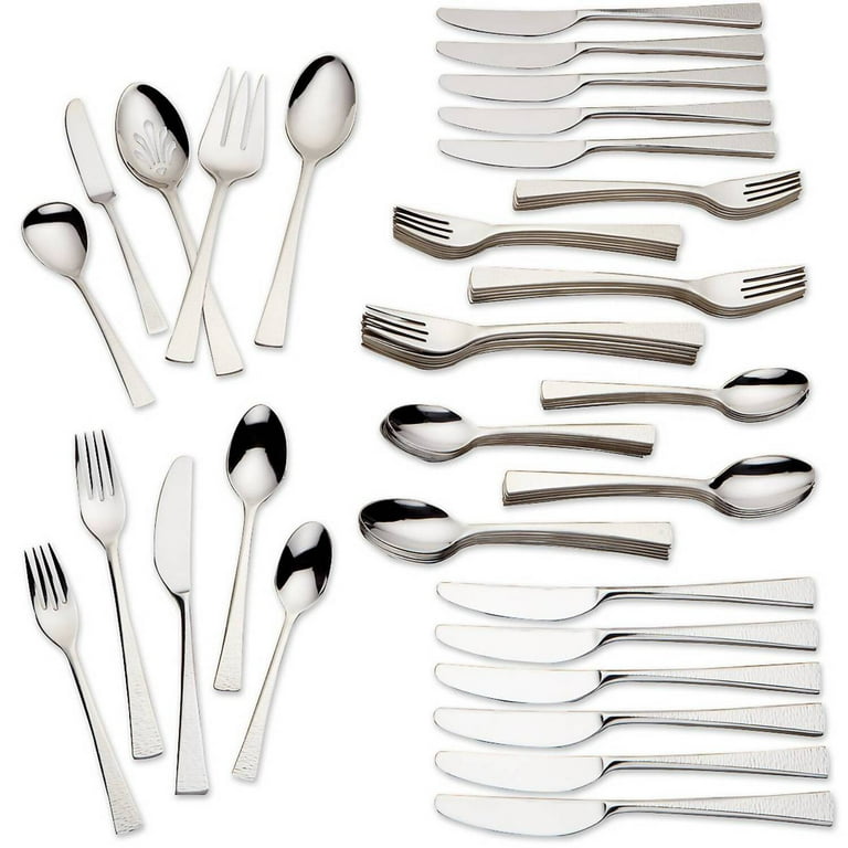 Lenox Biscayne 65 Piece Flatware Set in Silver