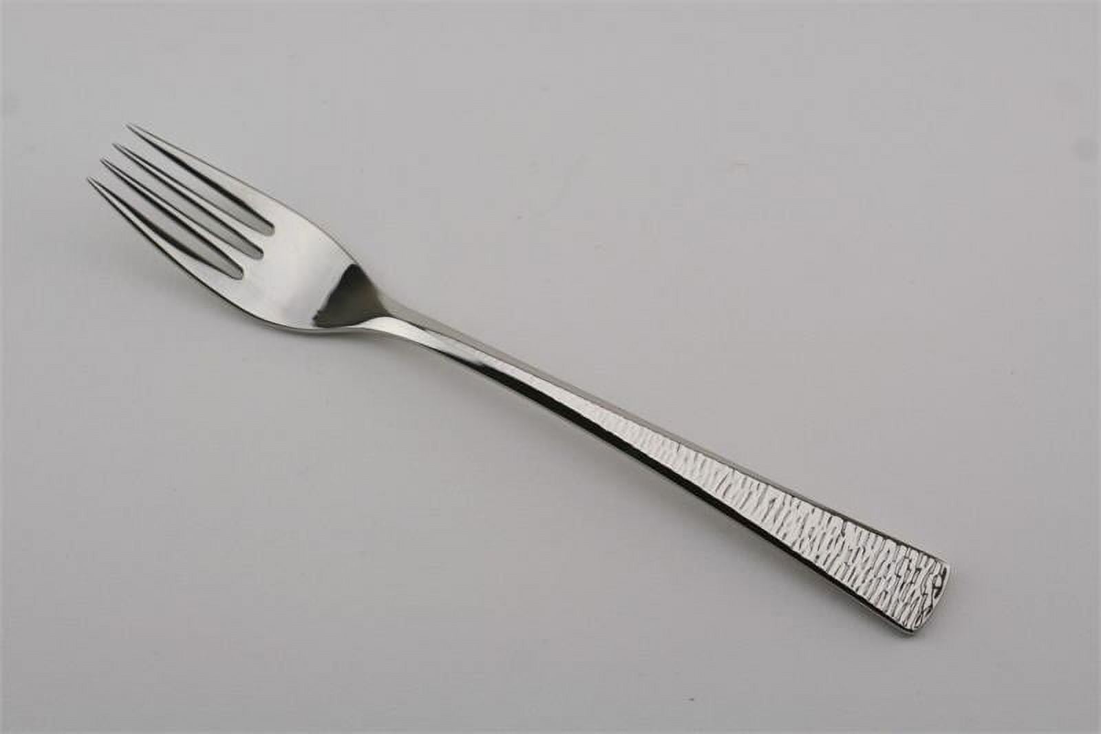 Gorham Biscayne 65-Piece Stainless Steel Flatware Set - Silver With Hammered Handle Design