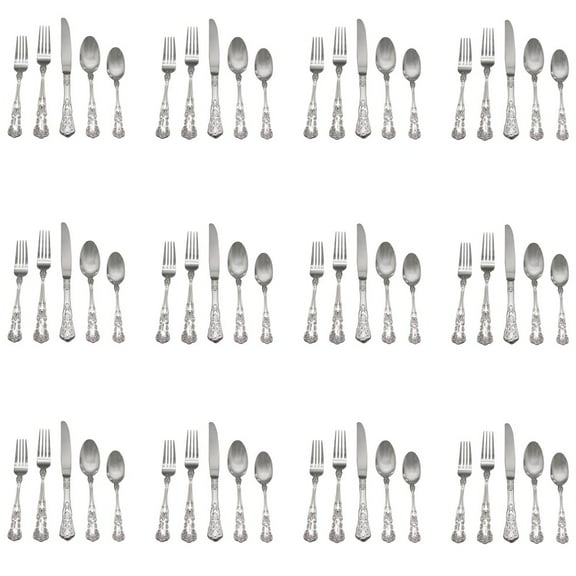 Gorham Blossom 18/10 Stainless Steel 60pc. Flatware Set (Service for Twelve)