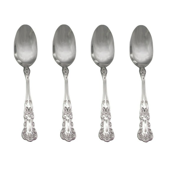 Gorham Blossom 18/10 Stainless Steel Teaspoon (Set of Four)